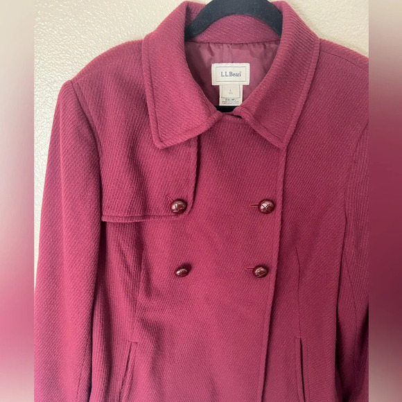 L.L.‎ BEAN Wool Blend Pea Coat - Picture 2 of 13